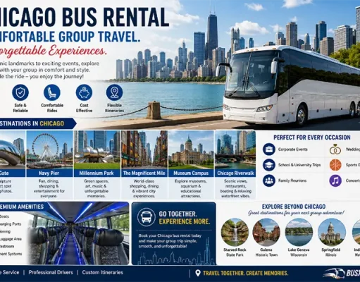 Chicago Bus Rental: Create the Perfect Windy City Adventure with Stress-Free Group Travel