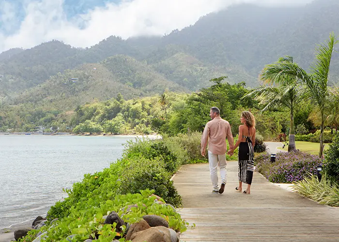 InterContinental Dominica Cabrits Resort surrounded by rainforest and the Caribbean Sea