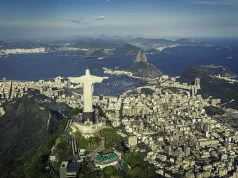 Cunard Reveals Bucket-List Shore Experiences for Its 2027 World Voyages Rio De Janeiro, Brazil : Aerial View Of Christ And Botafogo Bay From High Angle