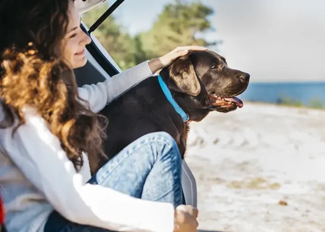 young-woman-with-her-dog-beach copy