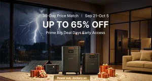 Stay Prepared for Canada’s Grid Outages with Up to 65% Off Jackery Power Stations During Prime Big Deal Days’ Early Access Event