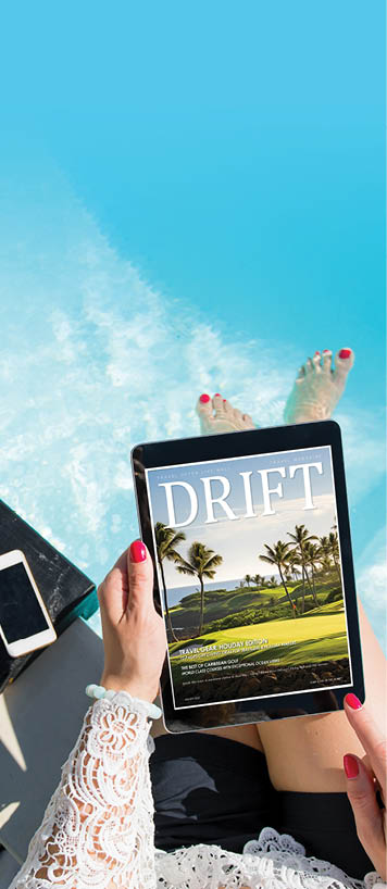 Woman reading emagazine on tablet computer.