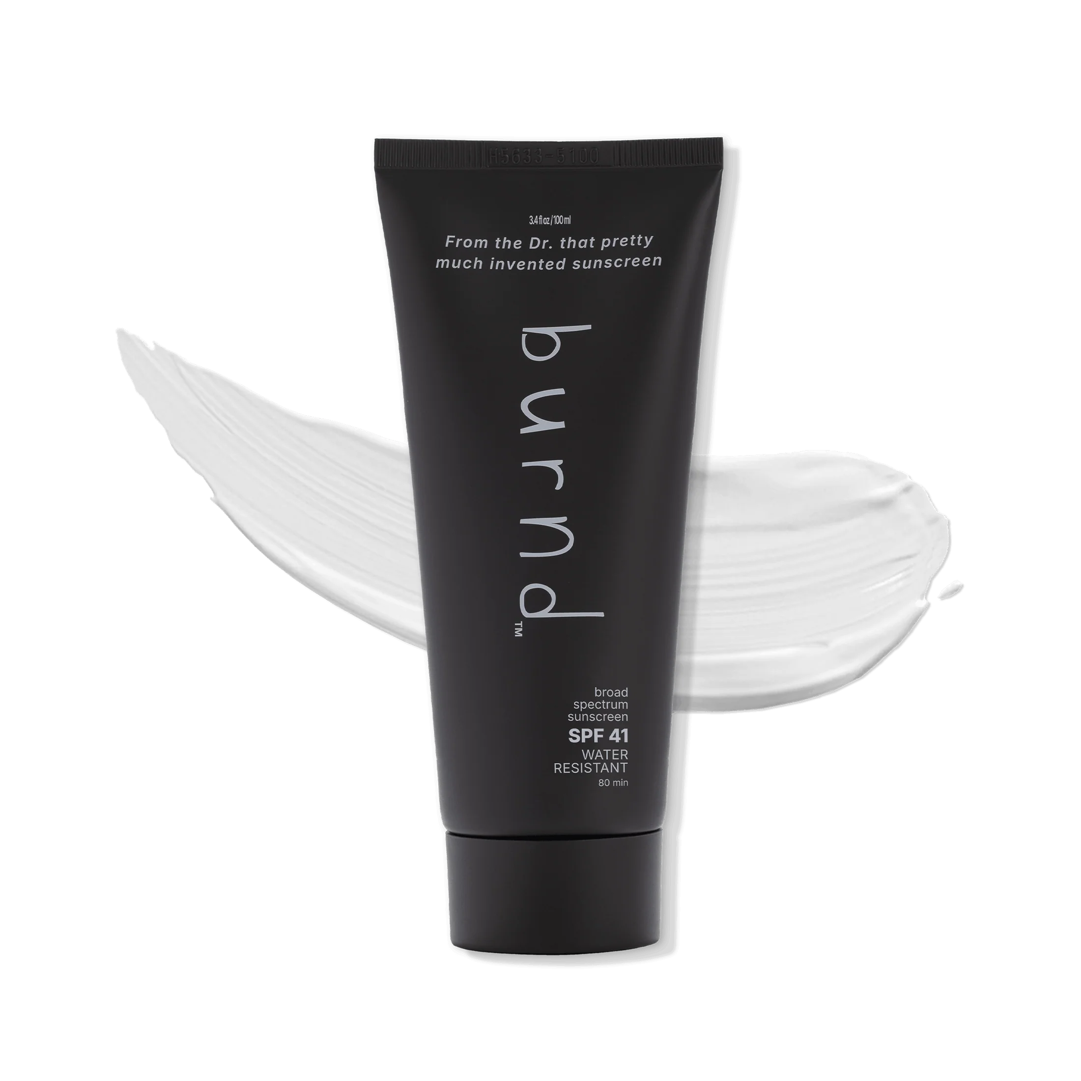 A black and white bottle of Burn. Description generated by AI