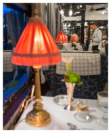 A waiter serves dinner in the art deco restaurant wagon of the train Belmond Venice Simplon Orient Express luxury train.   Be enticed by the flavours of Europe aboard the Venice Simplon-Orient-Express. Set menus that celebrate exceptional artisanal cuisine are an inclusive part of your trip. Drinks and   la carte options are also available at an additional charge. Don’t forget to inform us of dietary requirements in advance for a culinary journey that’s tailored to you.  An icon of art deco design. Rekindle the romance of the rails as you travel between Europe’s most captivating cities. The Venice Simplon-Orient-Express, or VSOE, is a private luxury train service from London to Venice and other European cities. It is currently owned by Belmond, which operates 45 luxury hotels, restaurants, tourist trains and river cruises in 24 countries. It was agreed in December 2018 for the service to be acquired by LVMH 