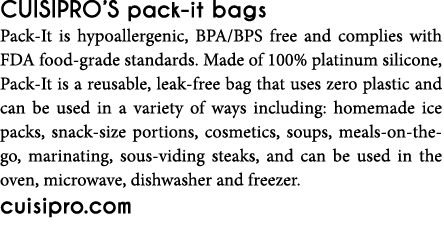 CUISIPRO S pack-it bags Pack-It is hypoallergenic, BPA BPS free and complies with FDA food-grade standards  Made of 1   