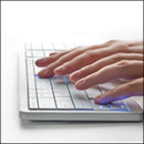 A person is typing on a computer keyboard. AI generated content