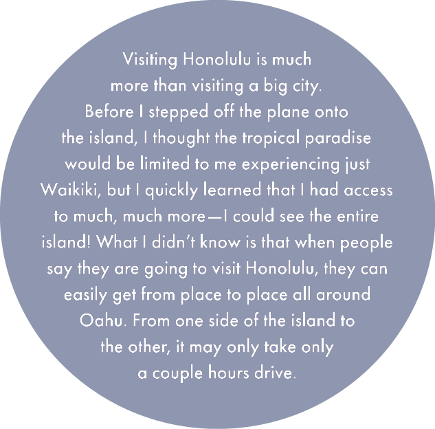 Visiting Honolulu is much more than visiting a big city  Before I stepped off the plane onto the island, I thought th   