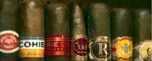 A selection of quality Cuban cigars 