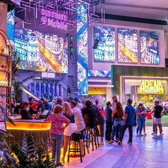 High-resolution photographs of different areas of Distrito T-Mobile.