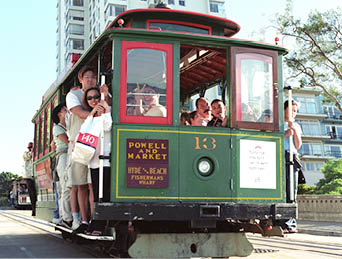 There are more than 40 cable cars scaling San Francisco's famous hills