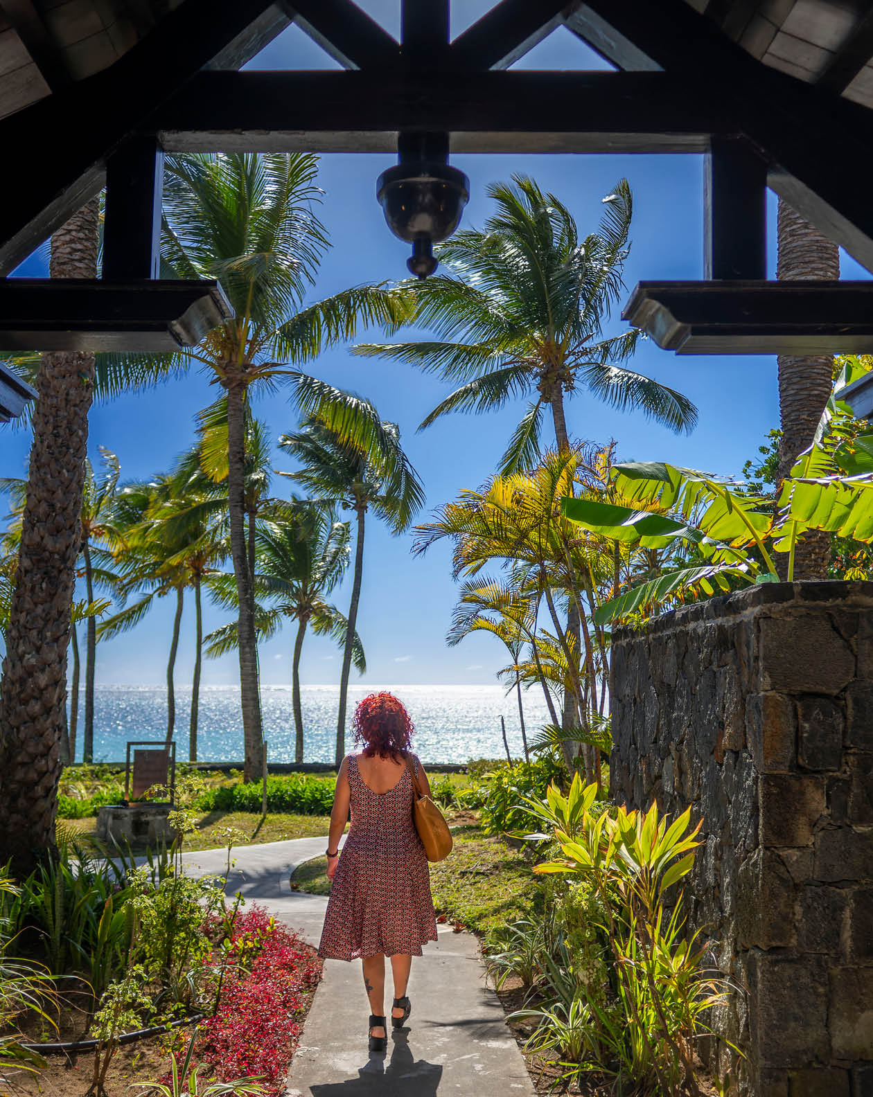 he Residence luxury five stars hotel in Belle Mare beach, Quatre cocos, Flacq, Mauritius island.
