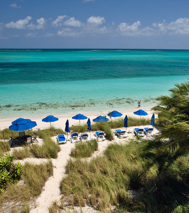 View of Beachfront on Grace Bay in Providenciales, Turks & Caicos