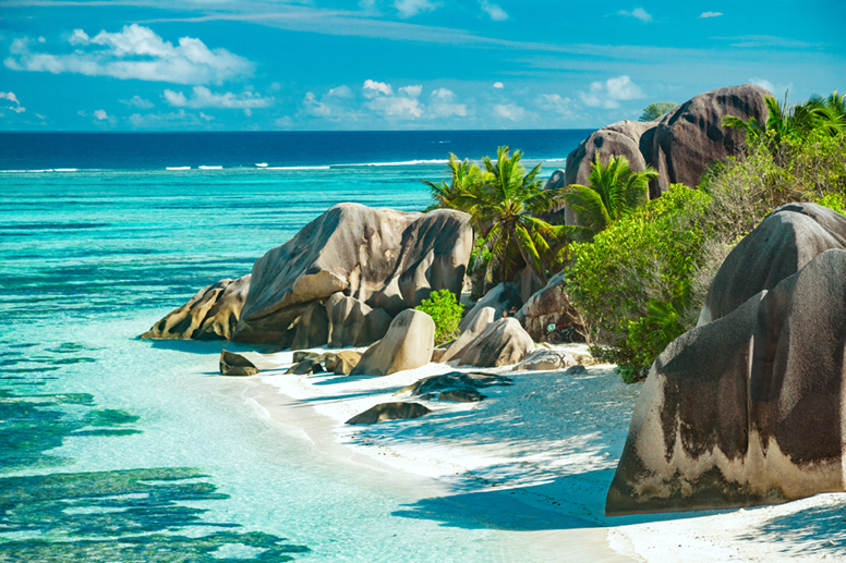 The most beautiful beach of Seychelles - Anse Source D'Argent