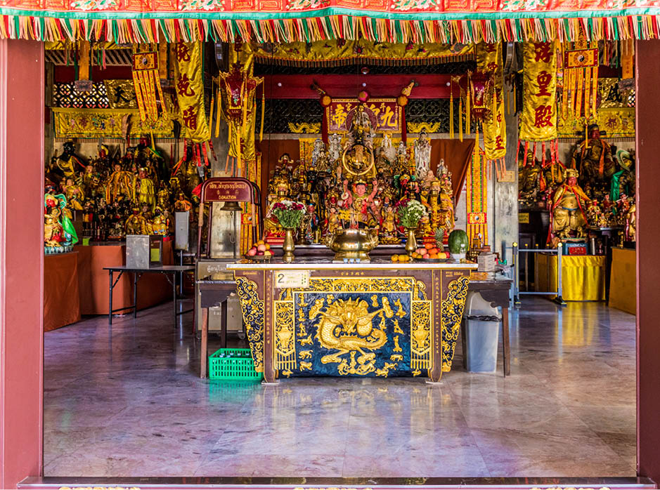 January 2019  Phuket Town Thaialnd  Jui Tui temple in Phuket Town Thailand
