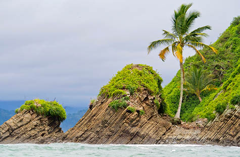 Seascape, Marino Ballena National Park, Pacific Ocean, Uvita de Osa, Puntarenas, Costa Rica, Central America, America