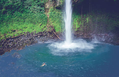 The La Fortuna Waterfall in Costa Rica
